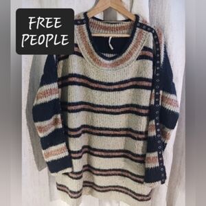 Free People Alpaca blend sweater womens size small OVERSIZED